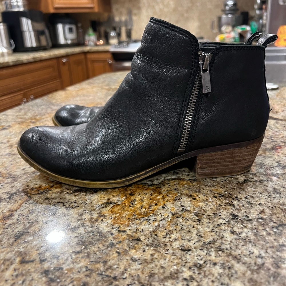 Lucky brand black booties